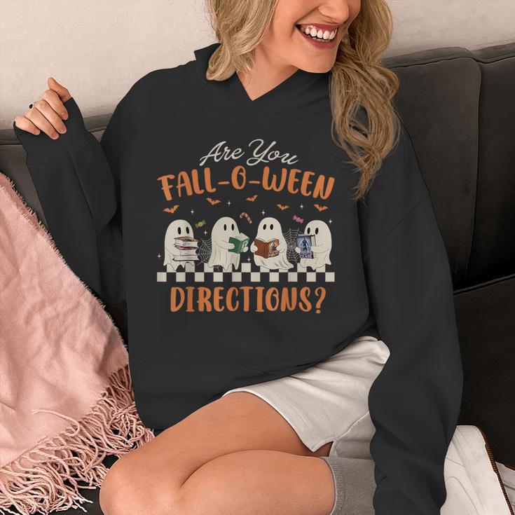 Are You Fall-O-Ween Directions Halloween TeacherGhost Book Unisex Hoodie, funny design