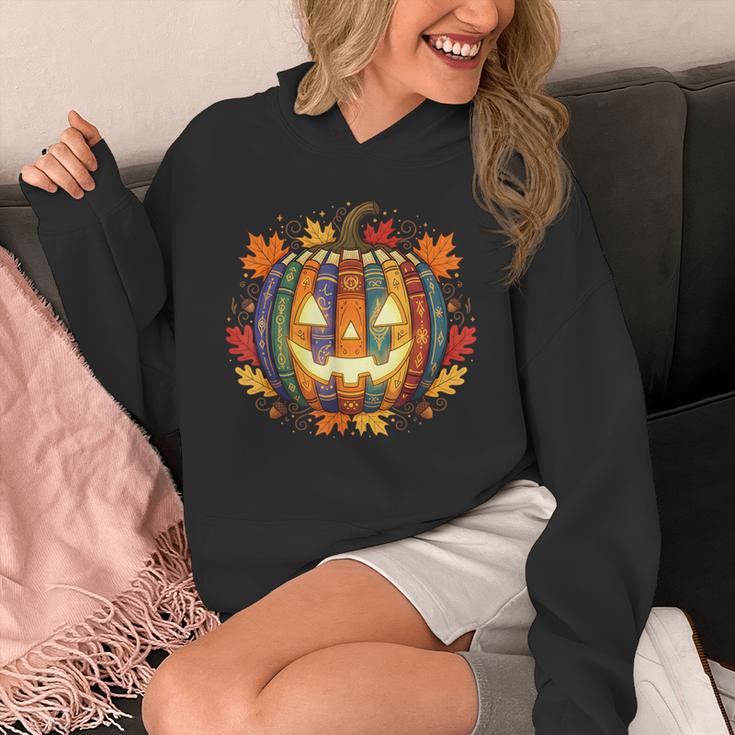 Fall Pumpkin Book Lover Spooky Librarian Teacher Halloween Unisex Hoodie, funny design Fall Pumpkin Book Lover Spooky Librarian Teacher Halloween Unisex Hoodie, funny design
