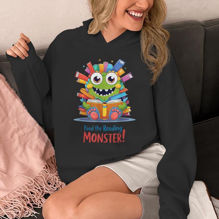 Feed The Reading Monster Halloween Teacher Unisex Hoodie, funny design Feed The Reading Monster Halloween Teacher Unisex Hoodie, funny design