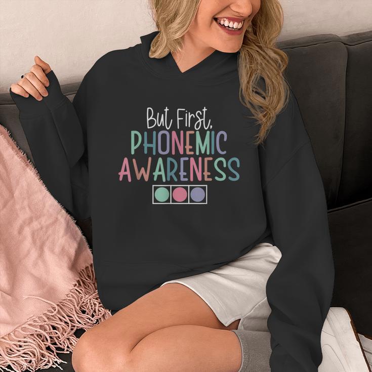 But First Phonemic Awareness Reading Teacher Interventionist Unisex Hoodie, funny design But First Phonemic Awareness Reading Teacher Interventionist Unisex Hoodie, funny design