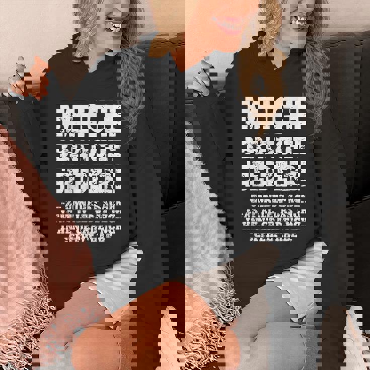 aying Gag Humour Ironic Mich Braucht Jeder ドイツ語 パーカー