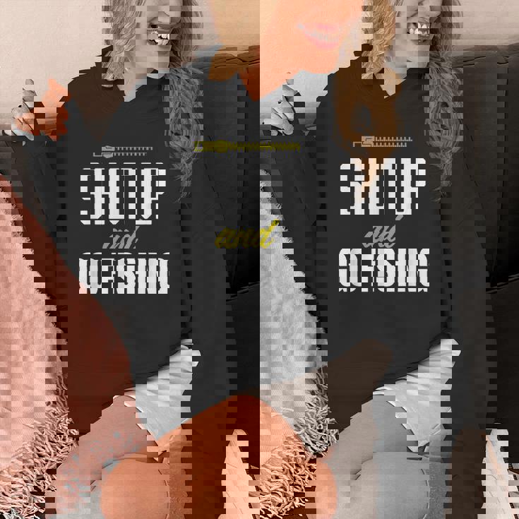 hut Up And Go Fishing Fisher Lover Fish Fishing パーカー