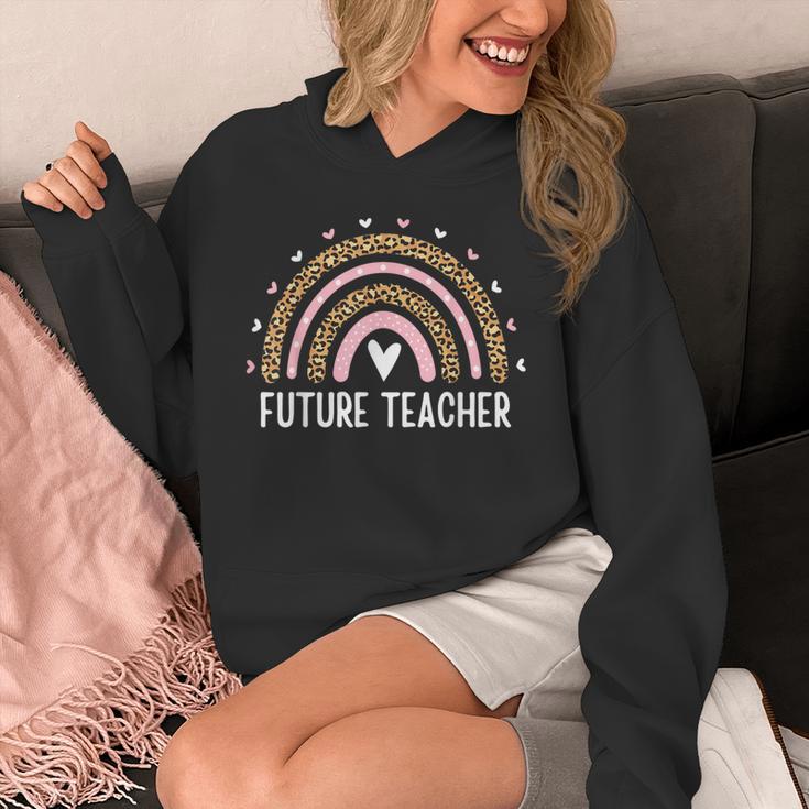 Future Teacher Kids Youth Girls Leopard Rainbow Women Unisex Hoodie, Future Teacher Gifts, funny design Future Teacher Kids Youth Girls Leopard Rainbow Women Unisex Hoodie, Future Teacher Gifts, funny design