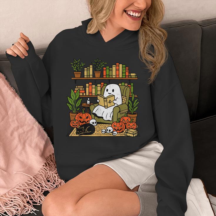 Ghost Library Reading Books Halloween Librarian Teacher Unisex Hoodie, funny design Ghost Library Reading Books Halloween Librarian Teacher Unisex Hoodie, funny design