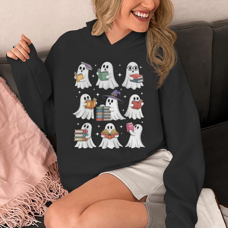 Ghost Reading Teacher Halloween Costume Librarian Book Lover Unisex Hoodie, funny design Ghost Reading Teacher Halloween Costume Librarian Book Lover Unisex Hoodie, funny design