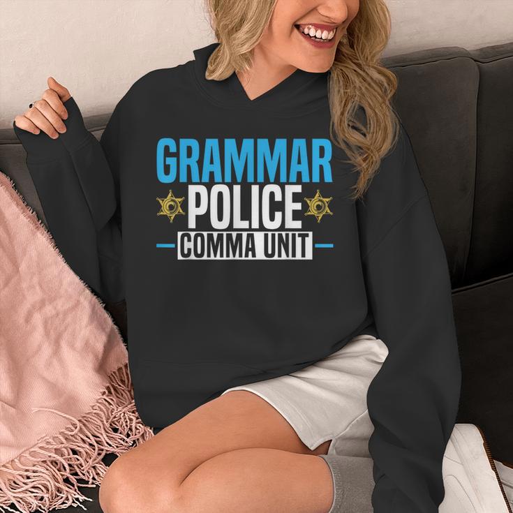 Grammar Police Comma Unit English Teacher Grammar Teacher For Men Women Unisex Hoodie, English Teacher Gifts, funny design