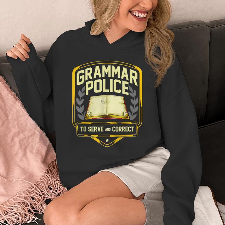 Grammar Police To Serve And Correct English Teacher Unisex Hoodie, English Teacher Gifts, funny design