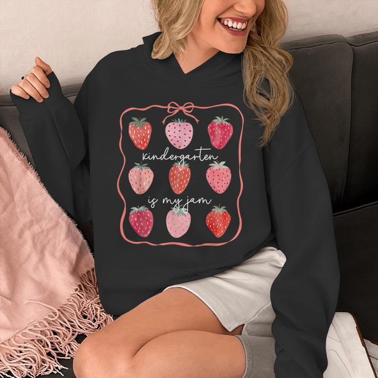 Groovy Kindergarten Is My Jam Strawberry Kinder Team Teacher Unisex Hoodie, Groovy Teacher Gifts, funny design Groovy Kindergarten Is My Jam Strawberry Kinder Team Teacher Unisex Hoodie, Groovy Teacher Gifts, funny design