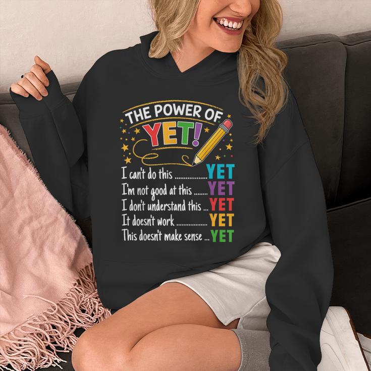 Growth Mindset Teacher Power Of Yet Inspirational Unisex Hoodie, funny design Growth Mindset Teacher Power Of Yet Inspirational Unisex Hoodie, funny design