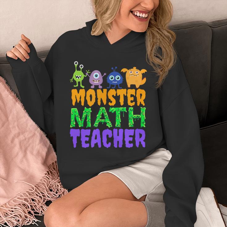 Halloween Monster Math Teacher Men Women Unisex Hoodie, funny design