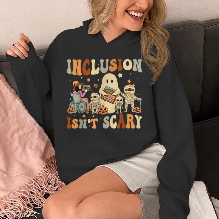 Halloween SLP Sped Teacher Groovy Inclusion Isn't Scary Unisex Hoodie, Groovy Teacher Gifts, funny design