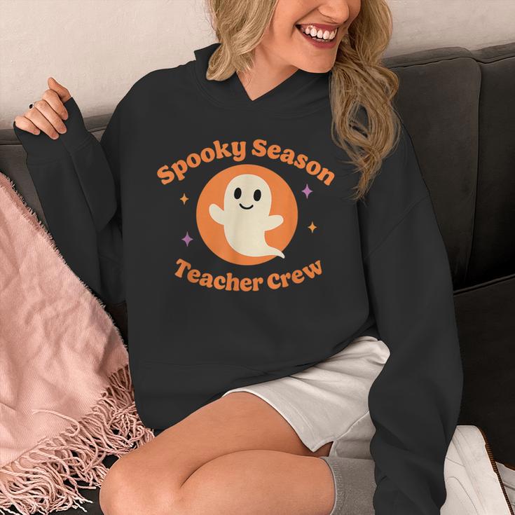 Halloween Teacher Crew Spooky Season Retro Ghost Unisex Hoodie, funny design Halloween Teacher Crew Spooky Season Retro Ghost Unisex Hoodie, funny design