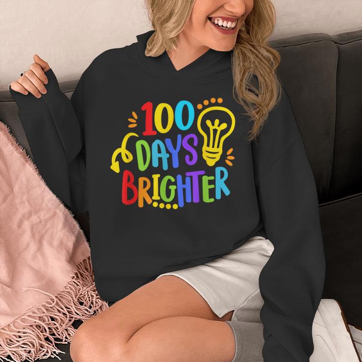 Happy 100th Day Of School 100 Days Brighter Girls Teacher Unisex Hoodie, funny design Happy 100th Day Of School 100 Days Brighter Girls Teacher Unisex Hoodie, funny design