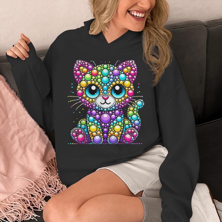 Happy Dot Day Colorful Polka Dot Cat Kitten Teachers Kids Unisex Hoodie, funny design Happy Dot Day Colorful Polka Dot Cat Kitten Teachers Kids Unisex Hoodie, funny design