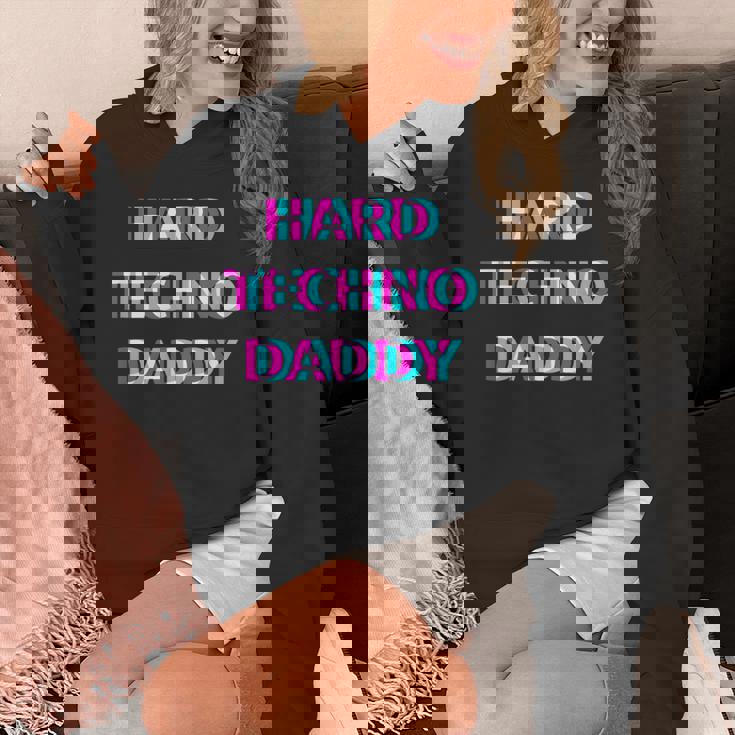 Hard Techno Daddy Edm Electro Music Festival Dad Father Rave パーカー