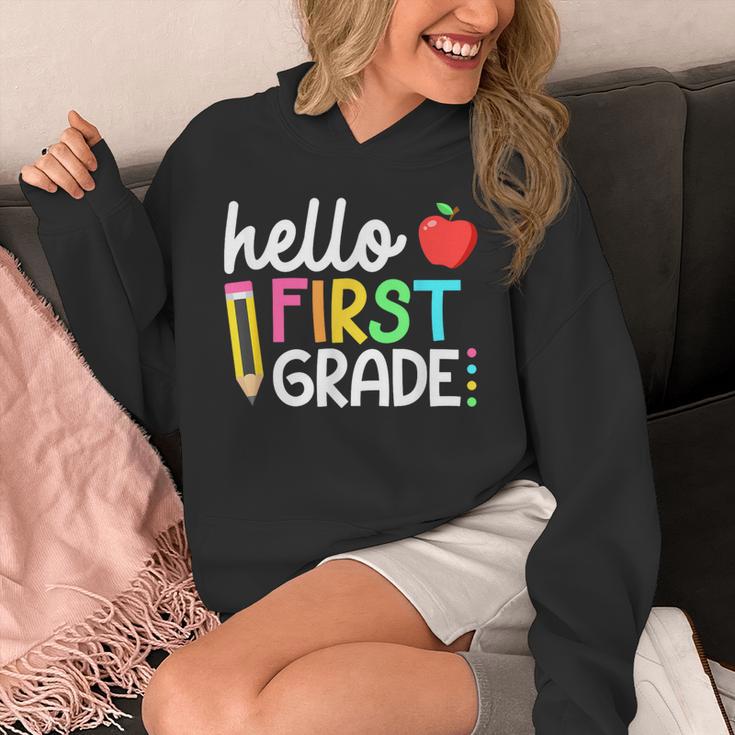 Hello First Grade Team 1st Grade Back To School Teacher Kids Unisex Hoodie, First Grade Teacher Gifts, funny design Hello First Grade Team 1st Grade Back To School Teacher Kids Unisex Hoodie, First Grade Teacher Gifts, funny design