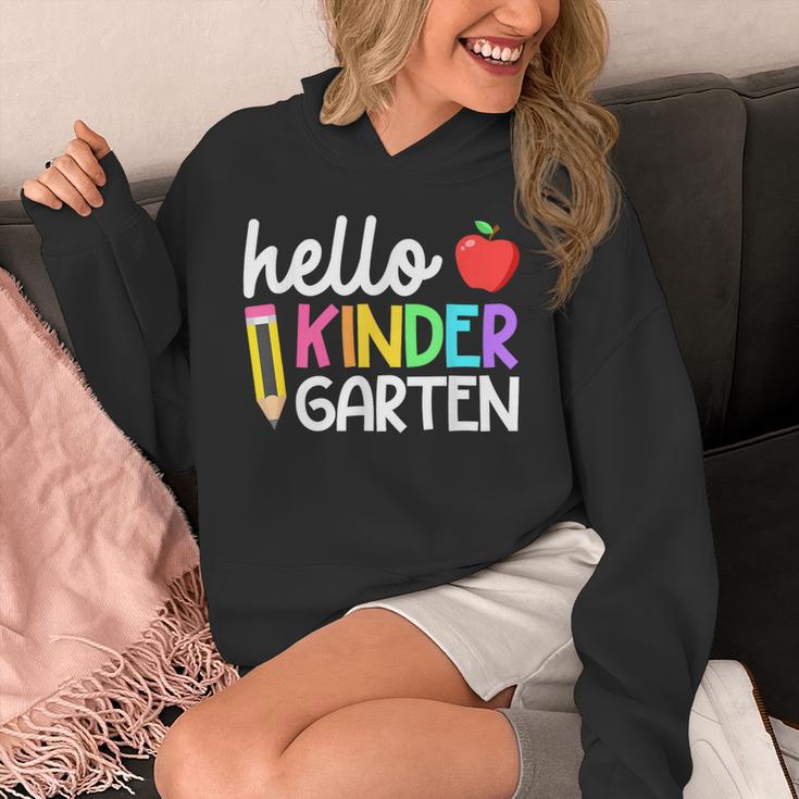 Hello Kindergarten Team Kinder Back To School Teacher Kids Unisex Hoodie, funny design