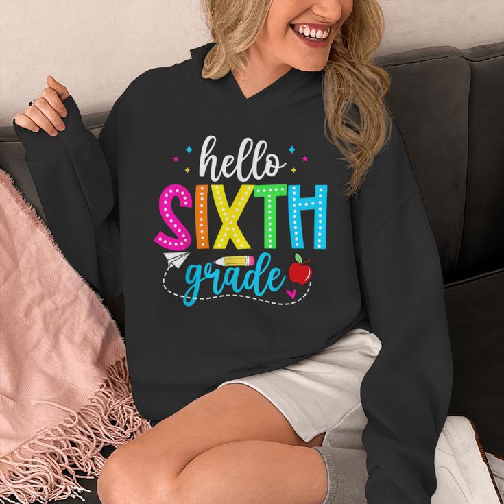 Hello Sixth Grade Cute Back To School 6th Grade Teacher Kids Unisex Hoodie, funny design Hello Sixth Grade Cute Back To School 6th Grade Teacher Kids Unisex Hoodie, funny design