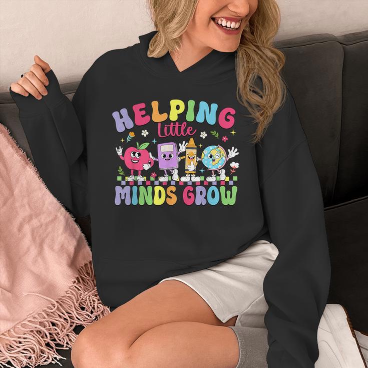 Helping Little Minds Grow Teacher Life Back To School Unisex Hoodie, funny design Helping Little Minds Grow Teacher Life Back To School Unisex Hoodie, funny design