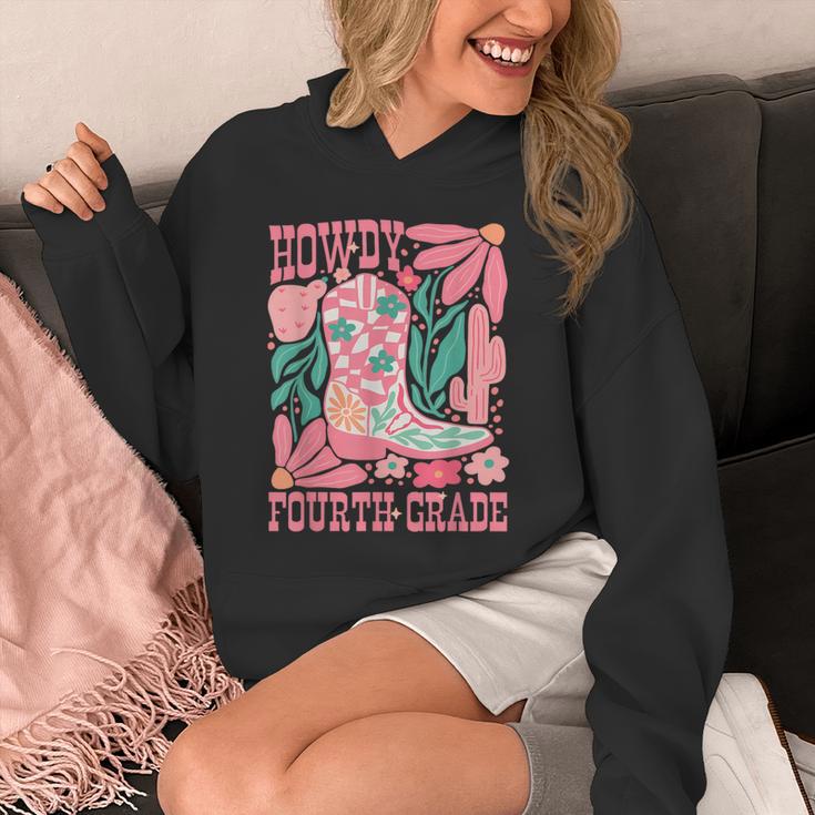 Howdy Fourth Grade Western 4th Grade Teacher Cowboy Cowgirl Unisex Hoodie, 4th Grade Teacher Gifts, funny design
