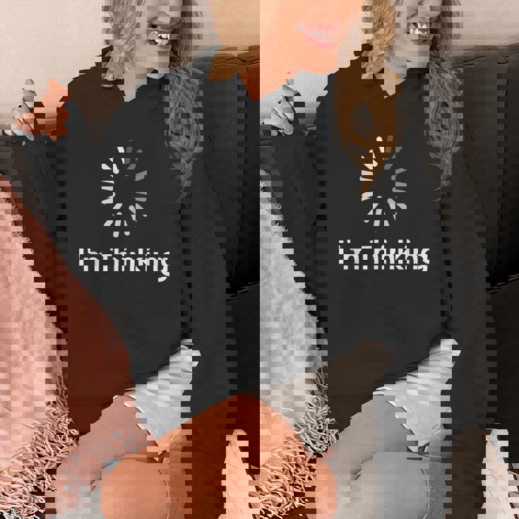 I'm Thinking Fun arcastic Humor Thinking パーカー