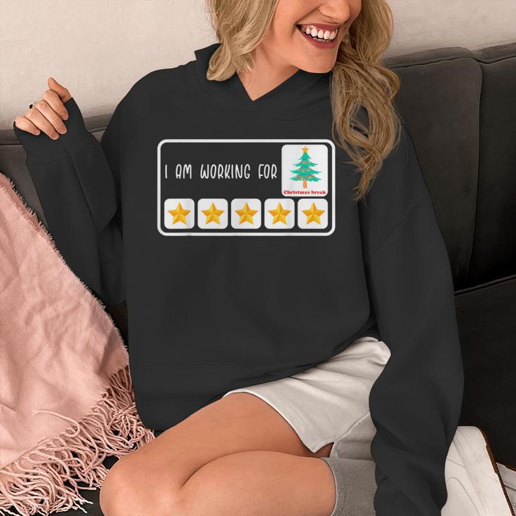 I'm Working For Christmas Break 5 Star Winter Teacher Stars Unisex Hoodie, funny design I'm Working For Christmas Break 5 Star Winter Teacher Stars Unisex Hoodie, funny design