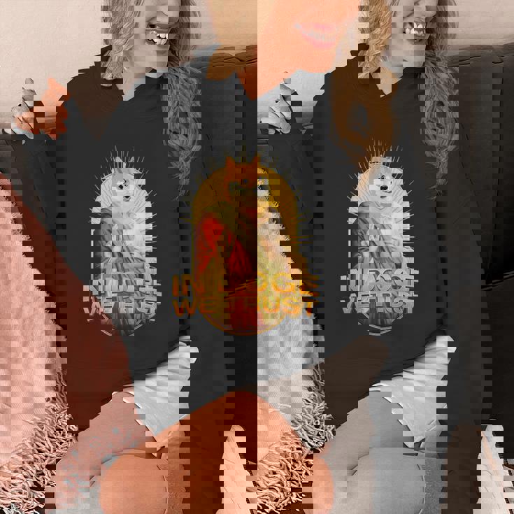 In Doge We Trust Doge Dogecoin 柴犬 パーカー