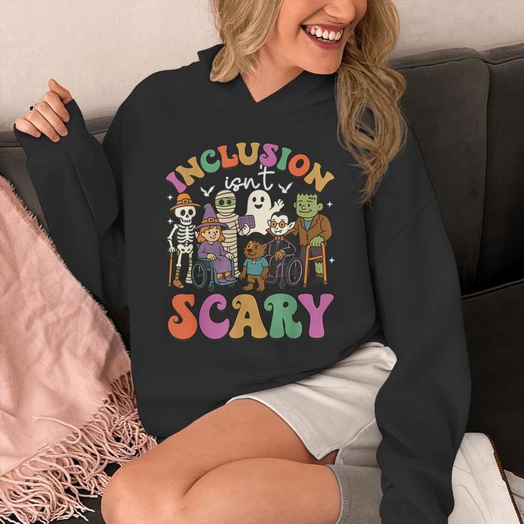Inclusion Isn't Scary Ghost Mummy Halloween SLP Sped Teacher Unisex Hoodie, funny design Inclusion Isn't Scary Ghost Mummy Halloween SLP Sped Teacher Unisex Hoodie, funny design