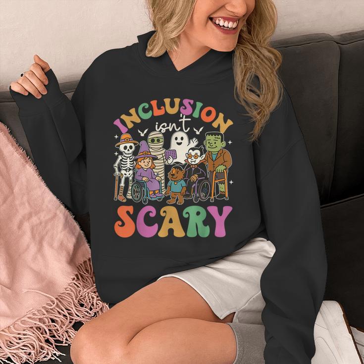 Inclusion Isnt Scary Halloween Skeleton Ghost Sped Teacher Unisex Hoodie, funny design Inclusion Isnt Scary Halloween Skeleton Ghost Sped Teacher Unisex Hoodie, funny design