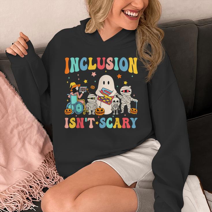 Inclusion Isn't Scary SLP Halloween Sped Teacher Therapy Unisex Hoodie, funny design
