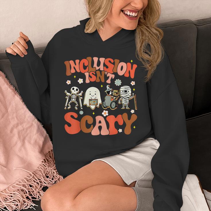 Inclusion Isn't Scary SLP Sped Teacher Halloween Unisex Hoodie, funny design Inclusion Isn't Scary SLP Sped Teacher Halloween Unisex Hoodie, funny design