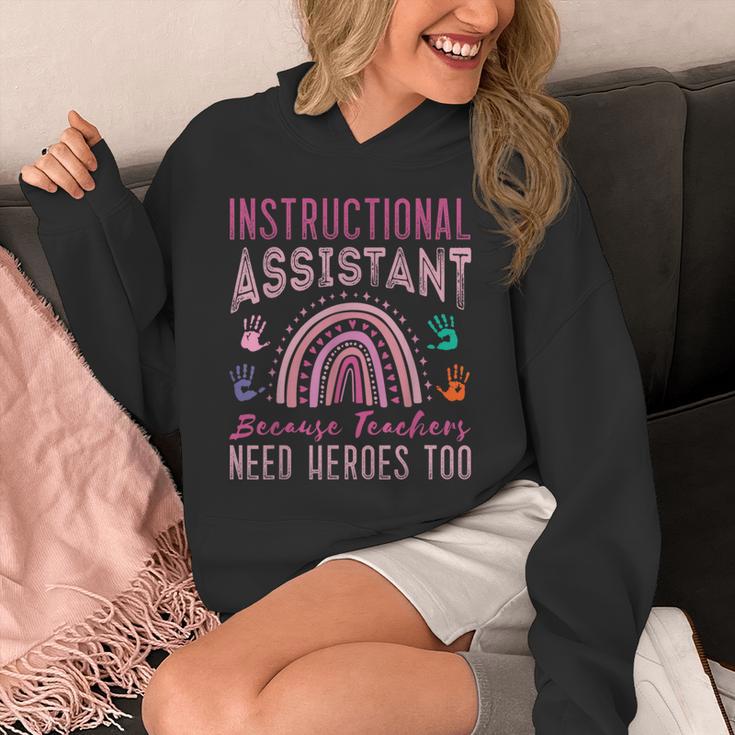 Instructional Assistant Because Teacher Need Hero Learning Unisex Hoodie, funny design
