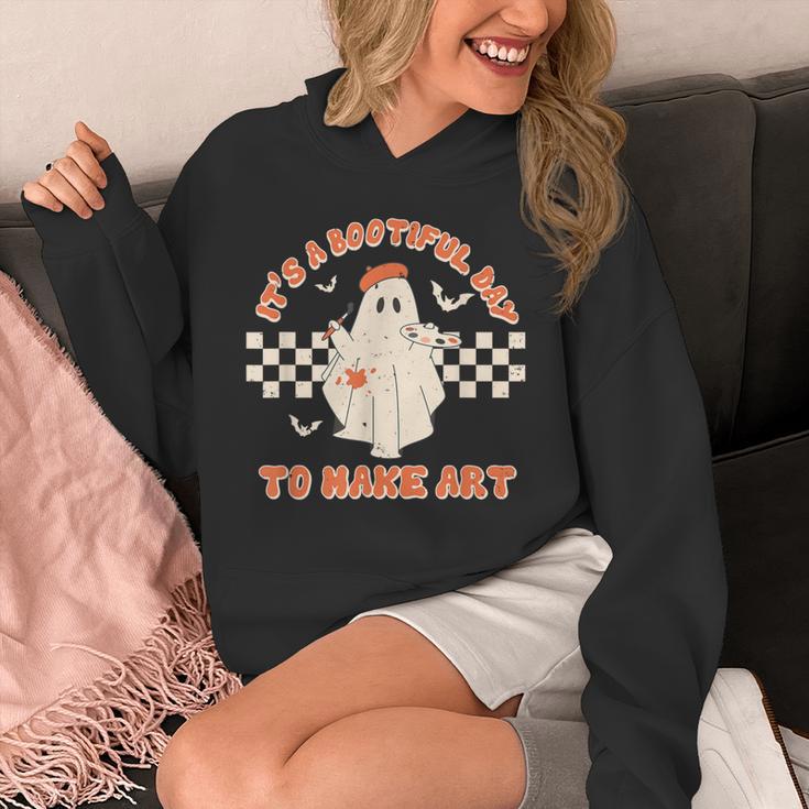 It's A Bootiful Day To Make Art Halloween Art Teacher Unisex Hoodie, funny design It's A Bootiful Day To Make Art Halloween Art Teacher Unisex Hoodie, funny design