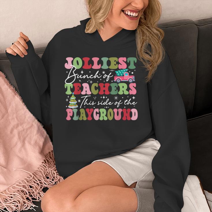 Jolliest Bunch Of Teachers This Side Of The Playground X-Mas Unisex Hoodie, funny design