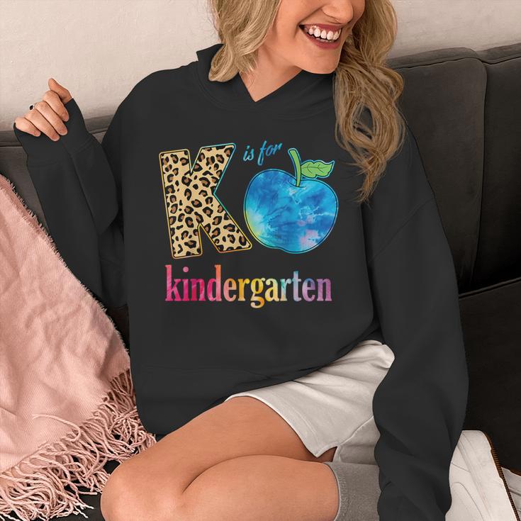 K Is For Kindergarten Teacher Tie Dye Back To School Kinder For Men Women Girls Kids Unisex Hoodie, funny design