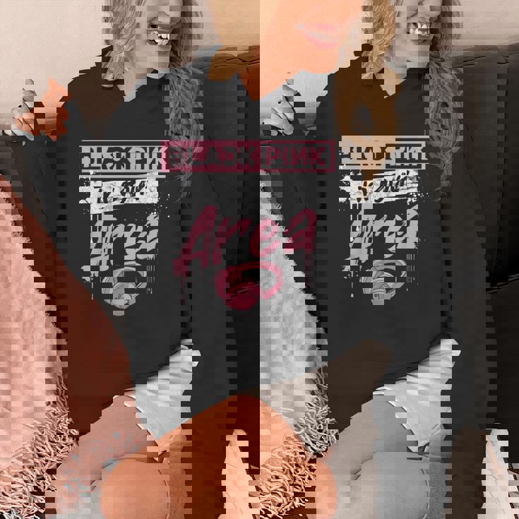 K-Pop 韓国ポップファッション ブラック ピンク 韓国 K-Pop好き向け パーカー