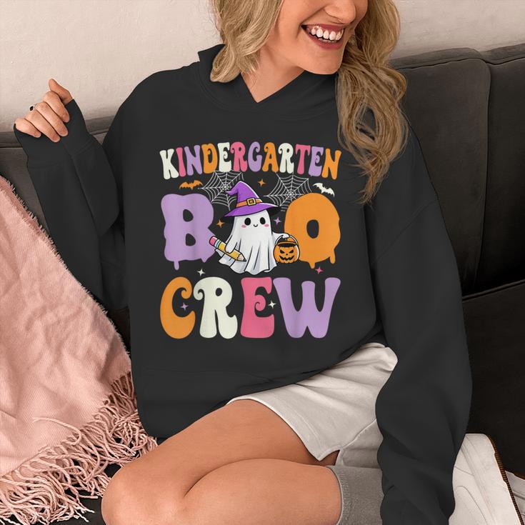 Kindergarten Boo Crew Spooky Kindergarten Halloween Teacher Unisex Hoodie, funny design