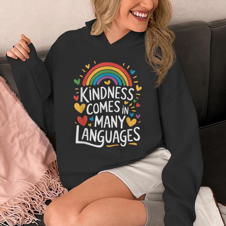 Kindness Comes In Many Languages ESL English Teacher Unisex Hoodie, Esl Teacher Gifts, English Teacher Gifts, funny design