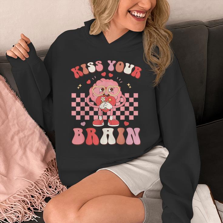 Kiss Your Brain Valentines Test Day Teacher Squad Kids Unisex Hoodie, funny design Kiss Your Brain Valentines Test Day Teacher Squad Kids Unisex Hoodie, funny design
