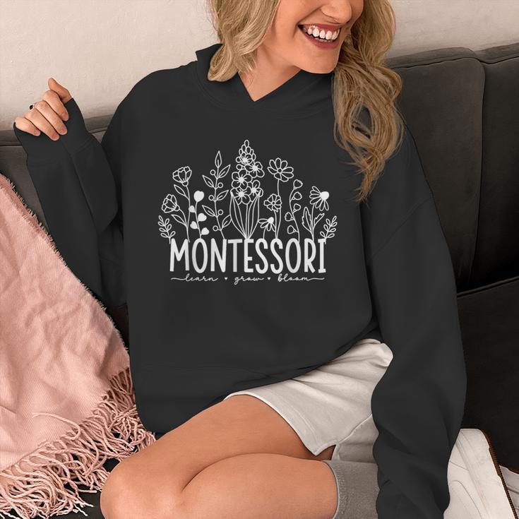 Learn Grow Bloom Wildflowers Appreciation Montessori Teacher Unisex Hoodie, funny design Learn Grow Bloom Wildflowers Appreciation Montessori Teacher Unisex Hoodie, funny design
