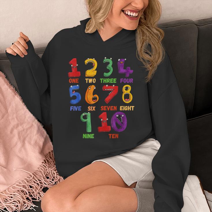 Learning Math Numbers Counting Back To School Teacher For Men Women Girls Kids Unisex Hoodie, funny design