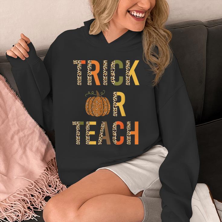 Leopard Trick Or Teach Halloween Teacher Costume Women Unisex Hoodie, funny design Leopard Trick Or Teach Halloween Teacher Costume Women Unisex Hoodie, funny design