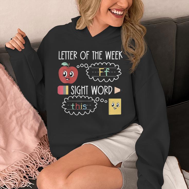 Letter Of The Week Ff Sight Word Teacher Squad Unisex Hoodie, funny design