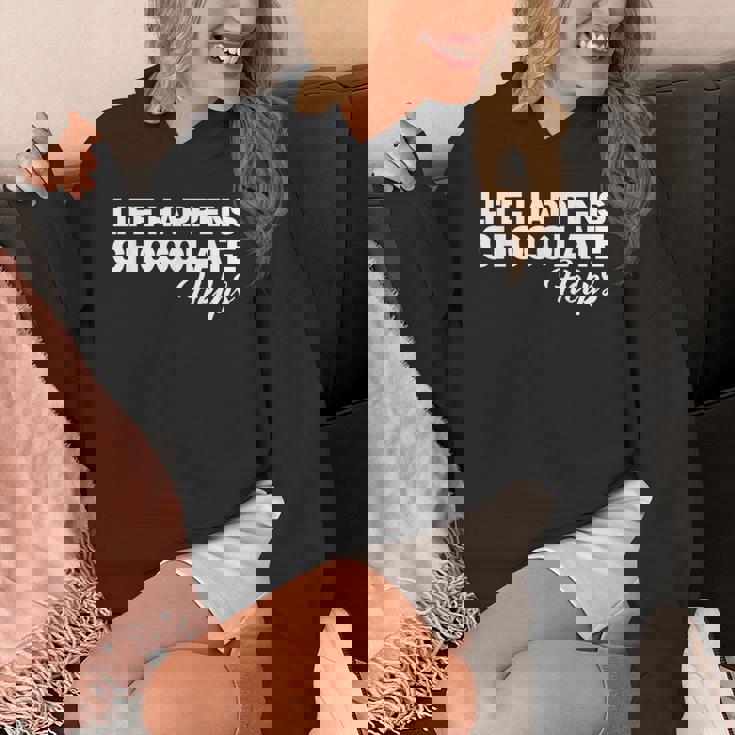 Life Happens チョコレートヘルプ パーカー