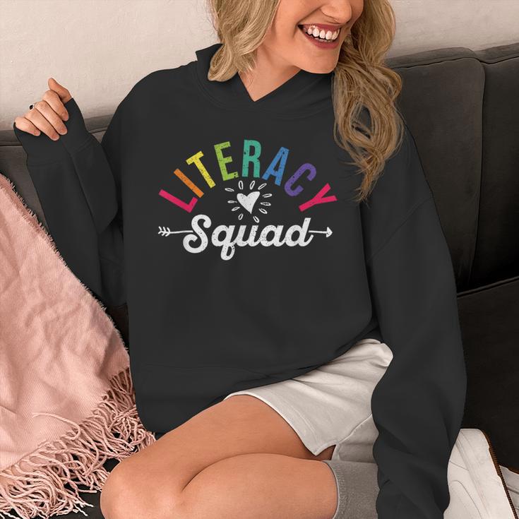 Literacy Squad Reading Teacher Interventionist Specialist Unisex Hoodie, funny design