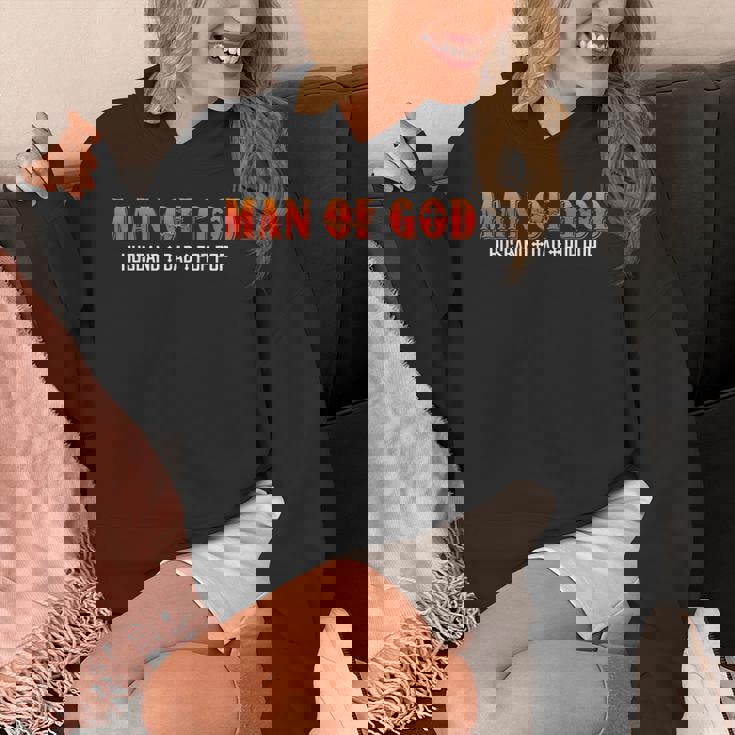 Man Of God Husband Dad Pop Pop Christian Dad Religious Unisex Hoodie