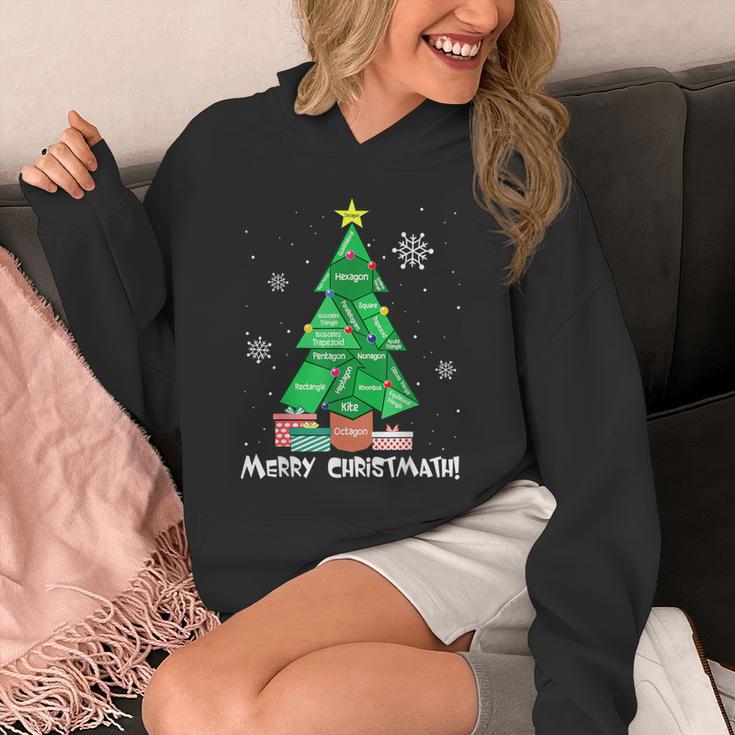 Math Teacher Polygon Christmas Tree Geometry Merry Christmas Unisex Hoodie, funny design