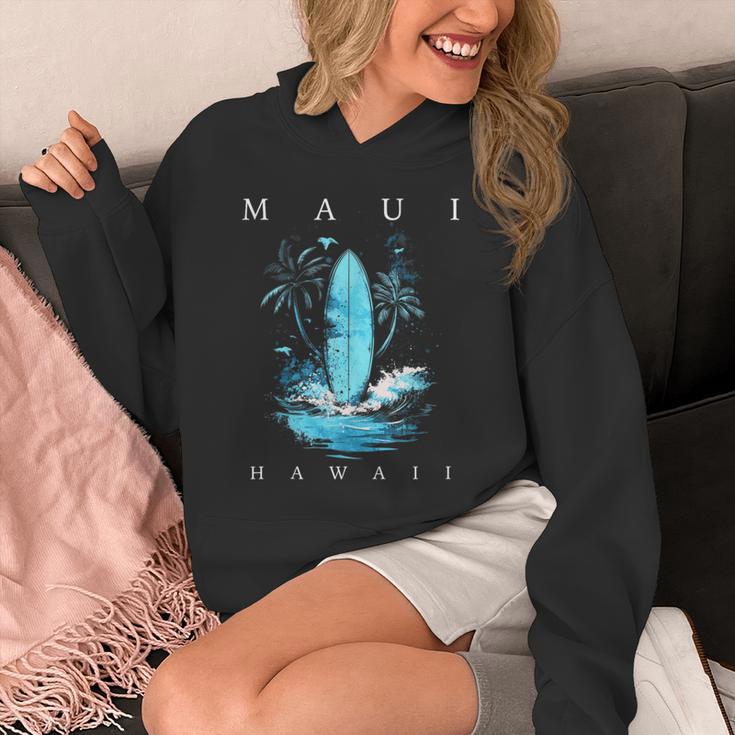 Sweat à Capuche Vintage Maui Hawaii Avec Motif Vague De Surf - Cadeau Ou Souvenir Décontracté - 3