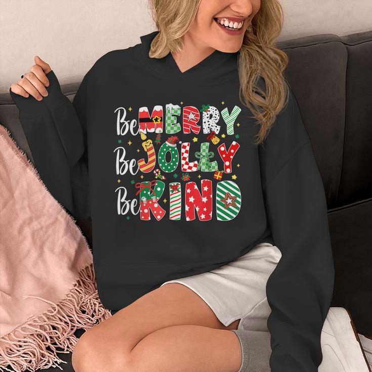 Be Merry Be Jolly Be Kind Merry Christmas Teacher Xmas PJs Unisex Hoodie, funny design