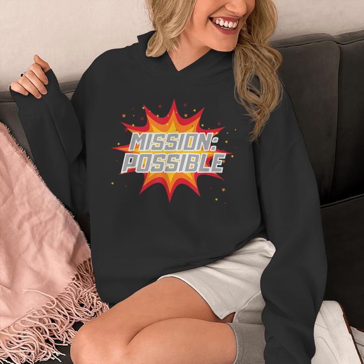 Mission Possible Motivational Inspirational School Teacher Unisex Hoodie, funny design Mission Possible Motivational Inspirational School Teacher Unisex Hoodie, funny design